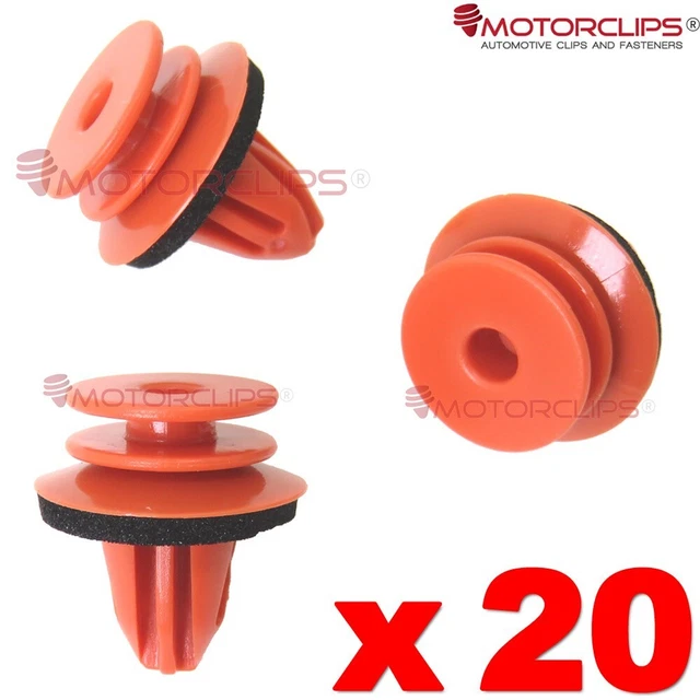 20x Green Plastic Door Card Fastener Clips For Mercedes – 9mm Hole