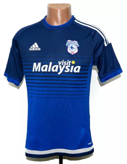 Cardiff City 2015/2016 Home Football Shirt Jersey Adidas Size M Adult