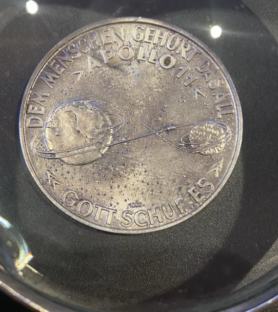 Apollo 11 Silber Medaille, Der erste Mensch auf dem Mond, ca 24.7gramm 3