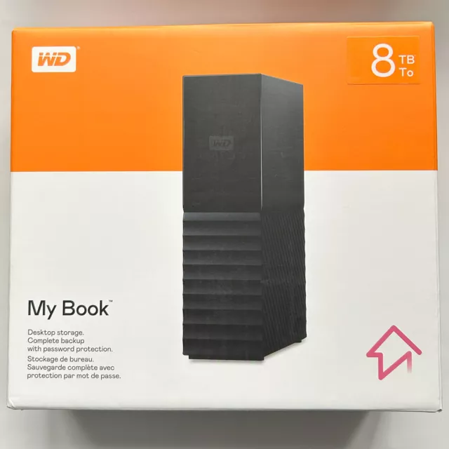 WD My Book 8TB External Desktop USB 3.0 Hard Drive Western Digital UK