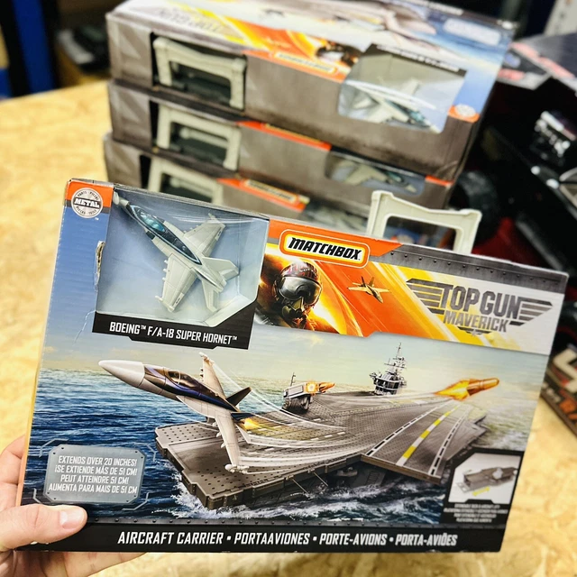 MATCHBOX TOP GUN Maverick Aircraft Carrier Toy Extendable Deck (Box