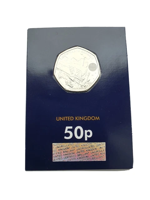 2022 ROYAL MINT Hogwarts Express Harry Potter 50p Pence Change Checker ...
