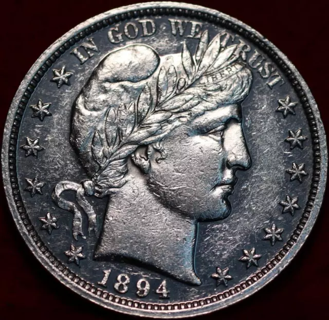 1894 Philadelphia Mint Silver Barber Half Dollar