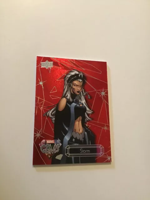 2016 Marvel Gems RUBY RED parallel #/99 Storm Card 10