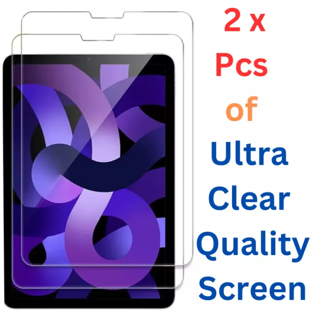 For iPad 10th 9th 8th 7th 6th 5th Air Mini Tempered Glass Screen Protector