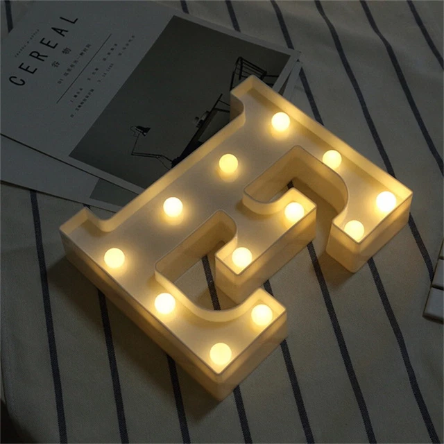 (12)Letter Night Light Multi Conbination Heart Party Decor Light Warm White