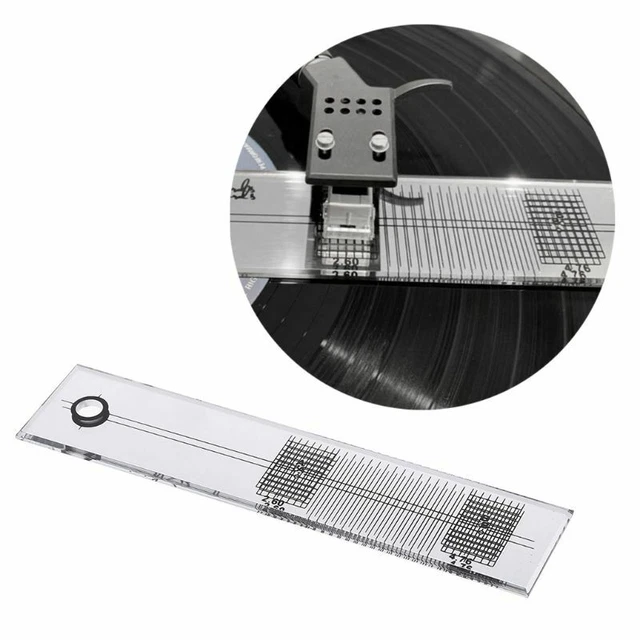 MIRRORED TURNTABLE PROTRACTOR Record Player Calibration and Setup Tool ...