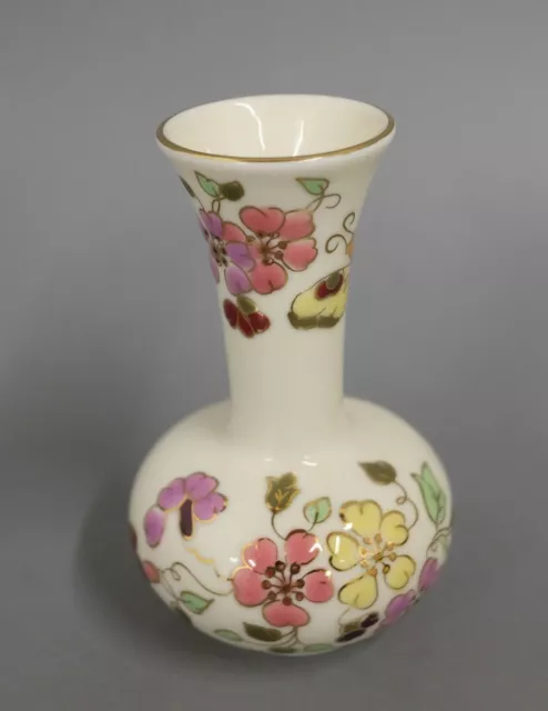Kleine Vase Zsolnay Hungary Pecs  Butterfly Hand Painted 11 cm #1