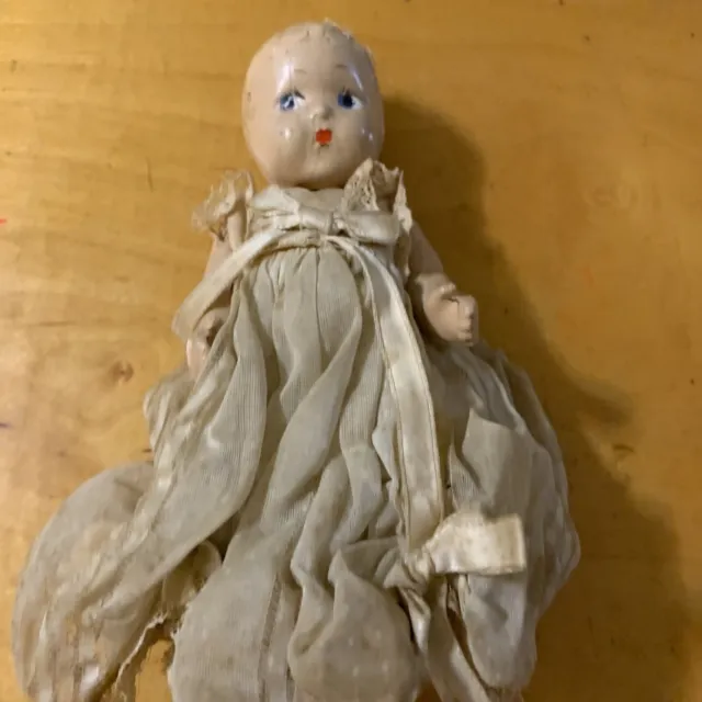 Vintage Vogue 8 Inch Composition TOOTLES  Doll with Painted Eyes F1a