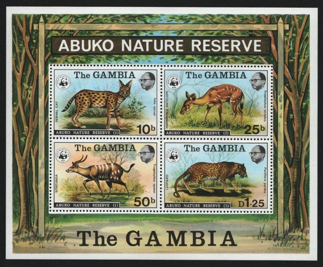Gambia 1976 - Mi-Nr. Block 2 ** - MNH - Wildtiere / Wild animals