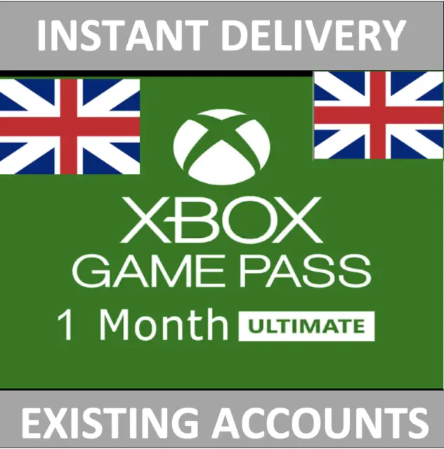 XBOX LIVE 1 month + Game Pass Ultimate INSTANT New & Existing 1 month UK/EU