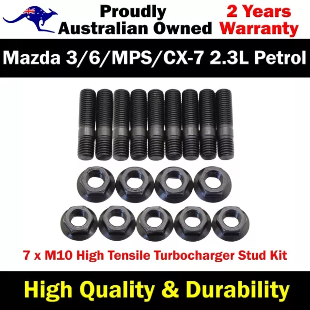 High Tensile Turbo Charger Stud Kit For Mazda 3/6/MPS/CX-7 2.3L Petrol