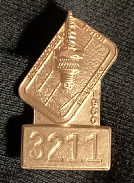 Vintage 1960 Indy 500 Pit Badge. Rare In Excellent Condition.
