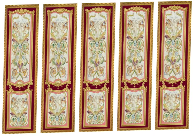 Dolls House Victorian Wall Panels choose from 1/12th or 1/24th scale #08