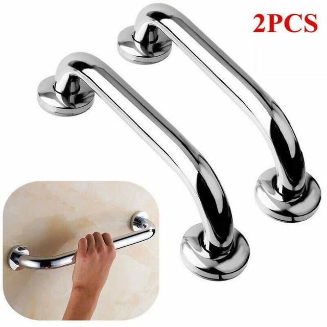 2pcs Haltegriff Edelstahl Rutschfest Für Badewanne Bad Dusche Sicherheitsgriffe~