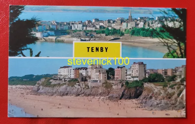 Postcard Used - Tenby, Pembrokeshire, West Wales.