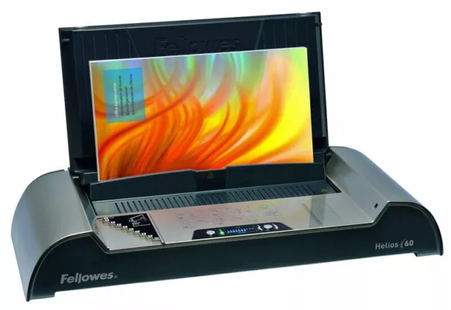 Thermobindegerät Fellowes Helios 60, bis 60 mm, Bindemaschine für Thermobindung