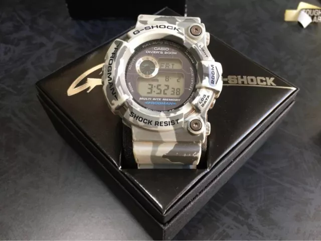 CASIO G-SHOCK Frogman GW-200CF-7JF Solar Wrist Watch and BOX Used