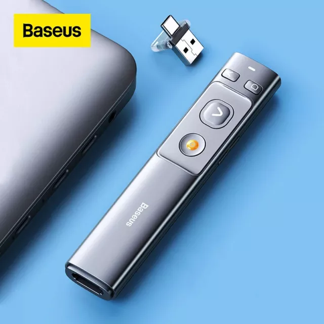 Baseus Wireless Presenter Pen Laser Pointer 2.4Ghz Remote Control PPT Pointer