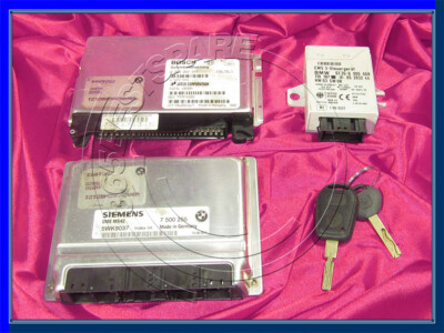 BMW Z3 3 5 7 SERIE E36 E39 E38 2.3i M52 MOTORE ECU Set Unità DME MS41.0 EWS3 CHIAVE 