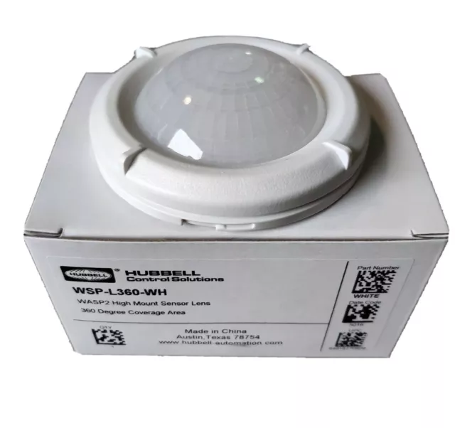 HUBBELL WSP-L360-WH High Mount Sensor Lens 360 Degree Coverage Area, White