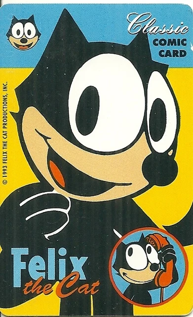 RARE CARTE Telephonique Felix Le Chat The Cat Bd Comic Cartoon 