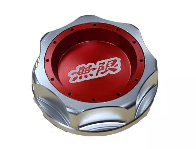 Mugen JDM Billet Aluminium Engine Oil Cap - Honda Civic Type R EP3 FN2 DC2 -RED