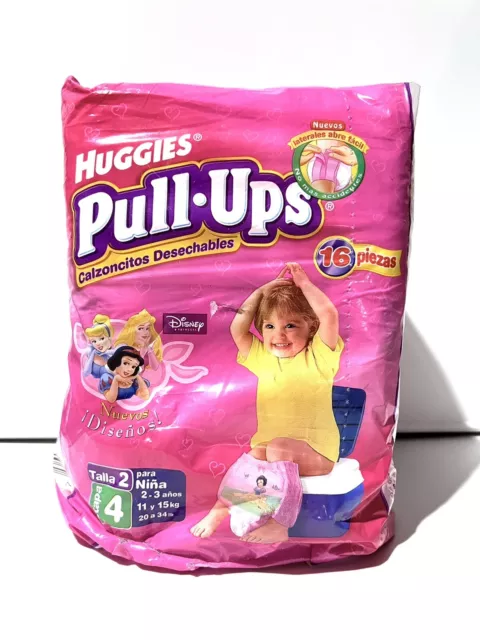 VERY RARE SEALED Vintage 2004 Huggies Pull Ups Girls Princess 2T-3T ...