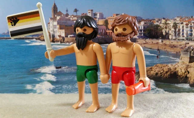 PLAYMOBIL ADULTE COUPLE Pride Orgullo Mariage Pour Tous Gay Bear Ours