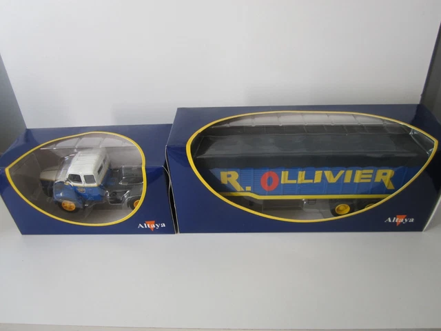 1/43 Ixo Altaya Camion Tracteur Berliet Tlm Semi-Remorque Transports R. Ollivier