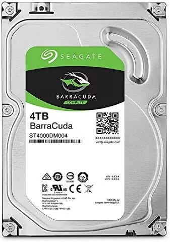 Seagate BarraCuda 3.5 4TB Internal Hard Disk HDD 6Gb/s 256MB 5400rpm ST4000DM004