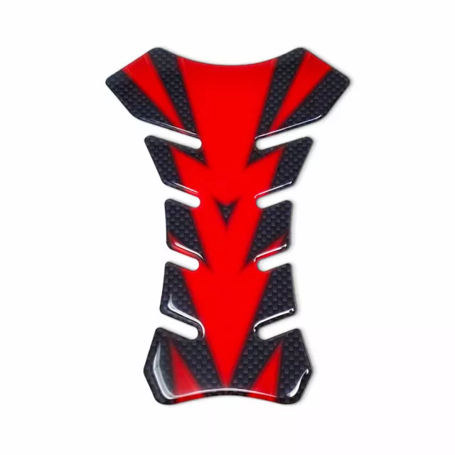 Paraserbatoio Tank Pad Adesivo 3D per Moto Color Rosso