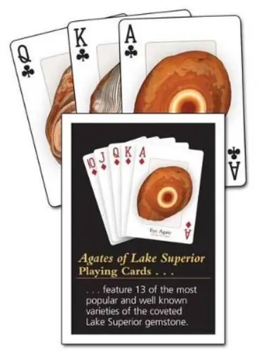 Bob Lynch Dan R. Lynch Agates of Lake Superior Playing Cards (Cards)