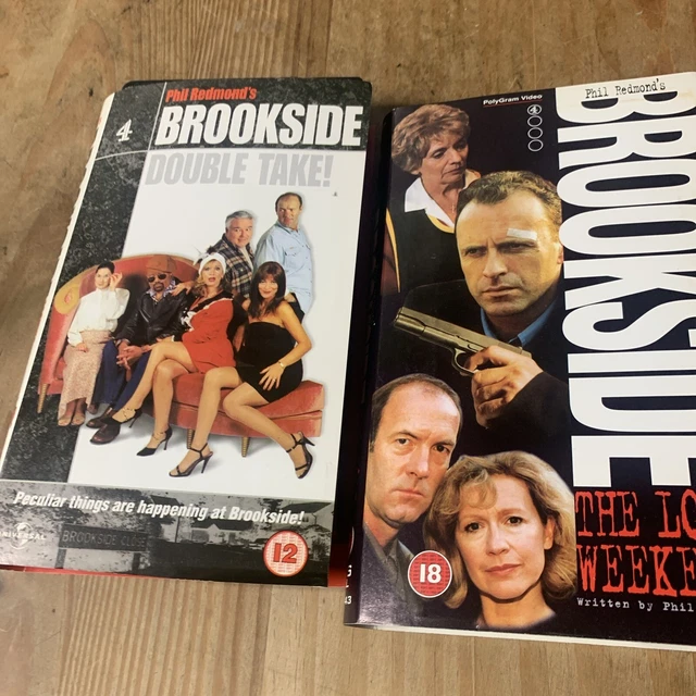 VHS Video Tape Brookside Bundle x2 Double Take & Lost Weekend Vintage Original