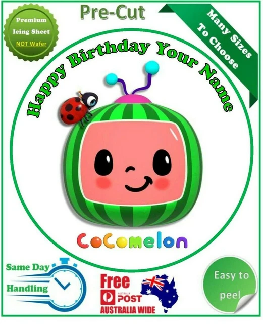 ICING EDIBLE Birthday Cake Decoration Topper Round Image EUR