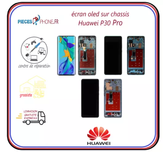 Ecran complet pour Huawei P30 Pro bleu Aurora taille 6.47 Vitre tactile +  écran LCD Téléphone portable -VISIODIRECT- VISIODIRECT Pas Cher 