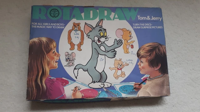 VINTAGE ROTADRAW TOM & Jerry Children's Magic Drawing 60's/70's ALL 6 ...