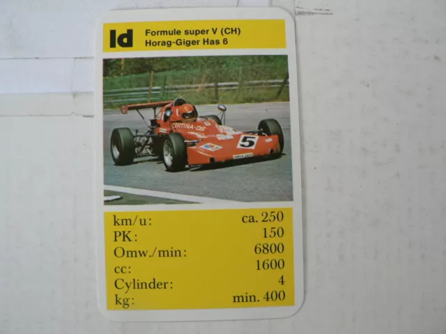 63-Grand Prix F1 Renwagens 1D Horag - Giger Has 6 Formule Super V