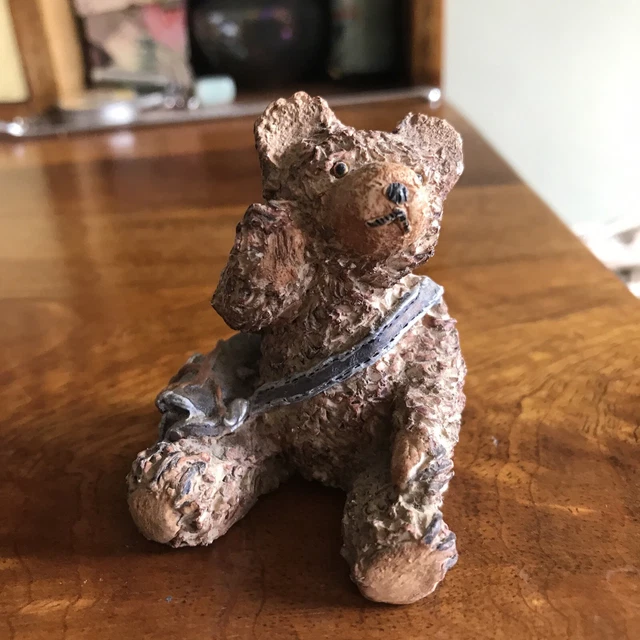 peter Jager 1990 Hand painted  ceramic bear