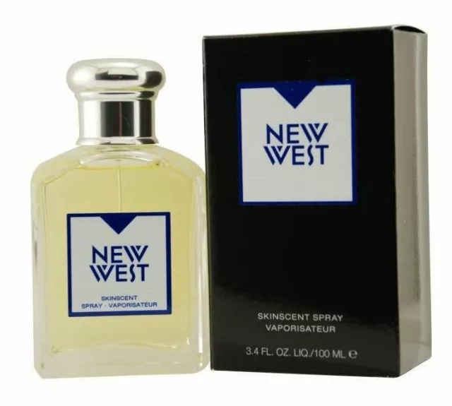 NEW WEST by Aramis 3.4 oz Skinscent Spray Men's Cologne New 100 ml NIB NEW WEST by Aramis 3.4 oz Skinscent Spray Men's Cologne New 100 ml NIB