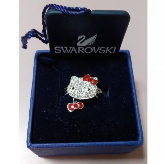 Swarovski Hello Kitty Sanrio Collaboration Ring Größe 13 – unbenutzt