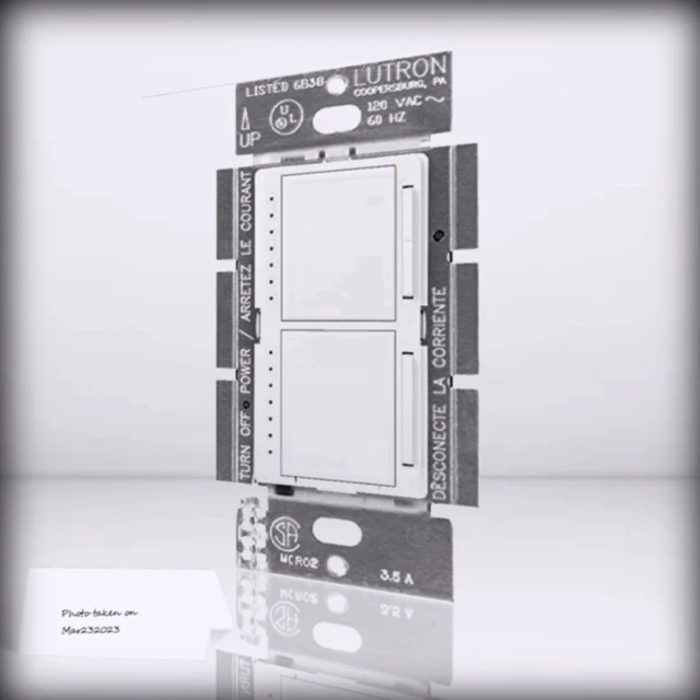 LUTRON MAESTRO ! Dual Digital Dimmer Switch with Wallplate Only for