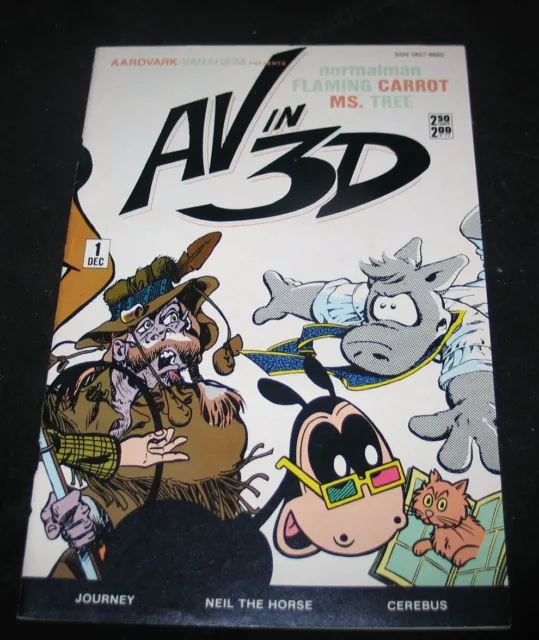 1984 Aardvark AV in 3-D #1 (VERY FINE - NEAR MINT COPY)