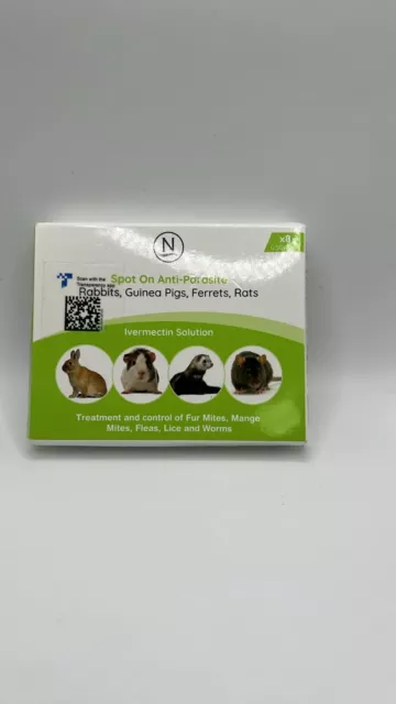 Spot-on Anti-Parasite for Small Animals (Rabbits, Guinea Pigs, Rats, 8x0.50ml