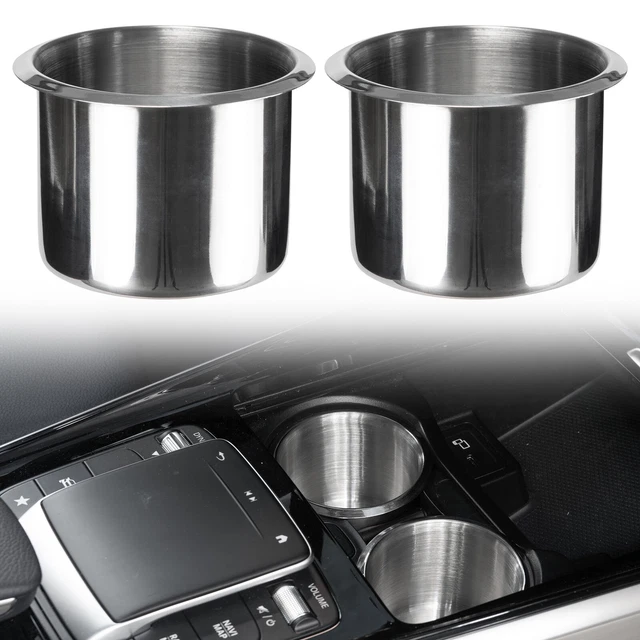 2X  Stainless Steel Cup Drink Holders Mount For Car Truck Marine Boat Camper RV