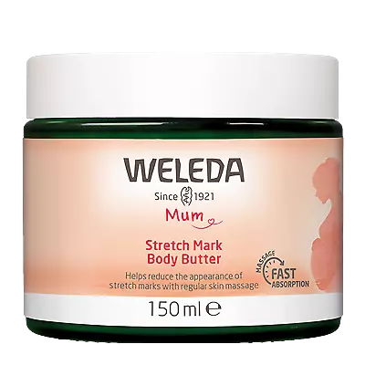 Weleda Stretch Mark Body Butter 150ml - Reduces Appearance of Stretchmarks