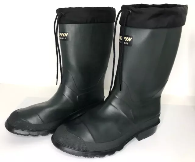 BAFFIN INSULATED RUBBER Boots Dark Green Men's Size 13 Hunting Fishing ...