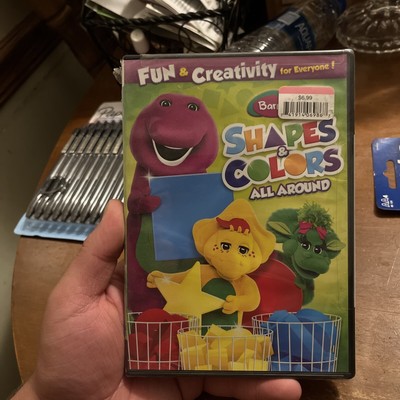 BARNEY SHAPES AND Colors DVD Purple Dinosaur Baby Bop Fun and