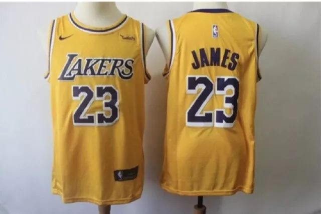 Lebron Camiseta De La Nba De Los Lakers Amarilla.talla Xl.