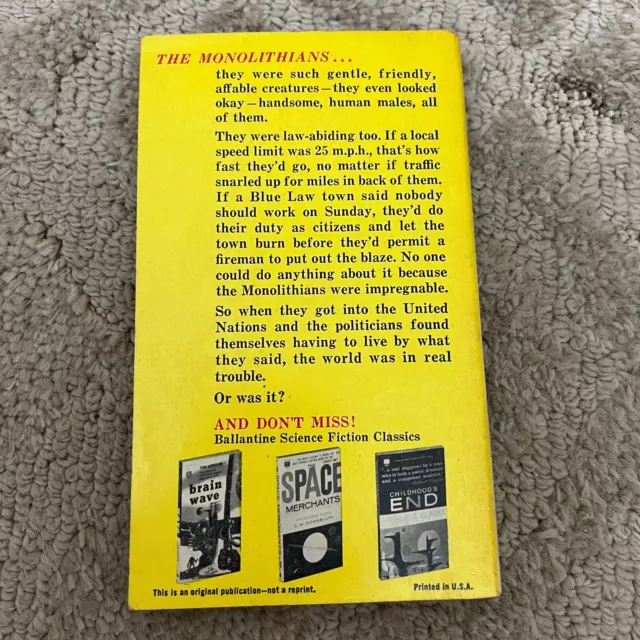 30 Day Wonder Science Fiction Paperback Book by Richard Wilson Ballantine 1960 2